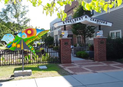 EB Crawford Library Garden Plaza Master Plan, Landscape Enhancements, & Amenities