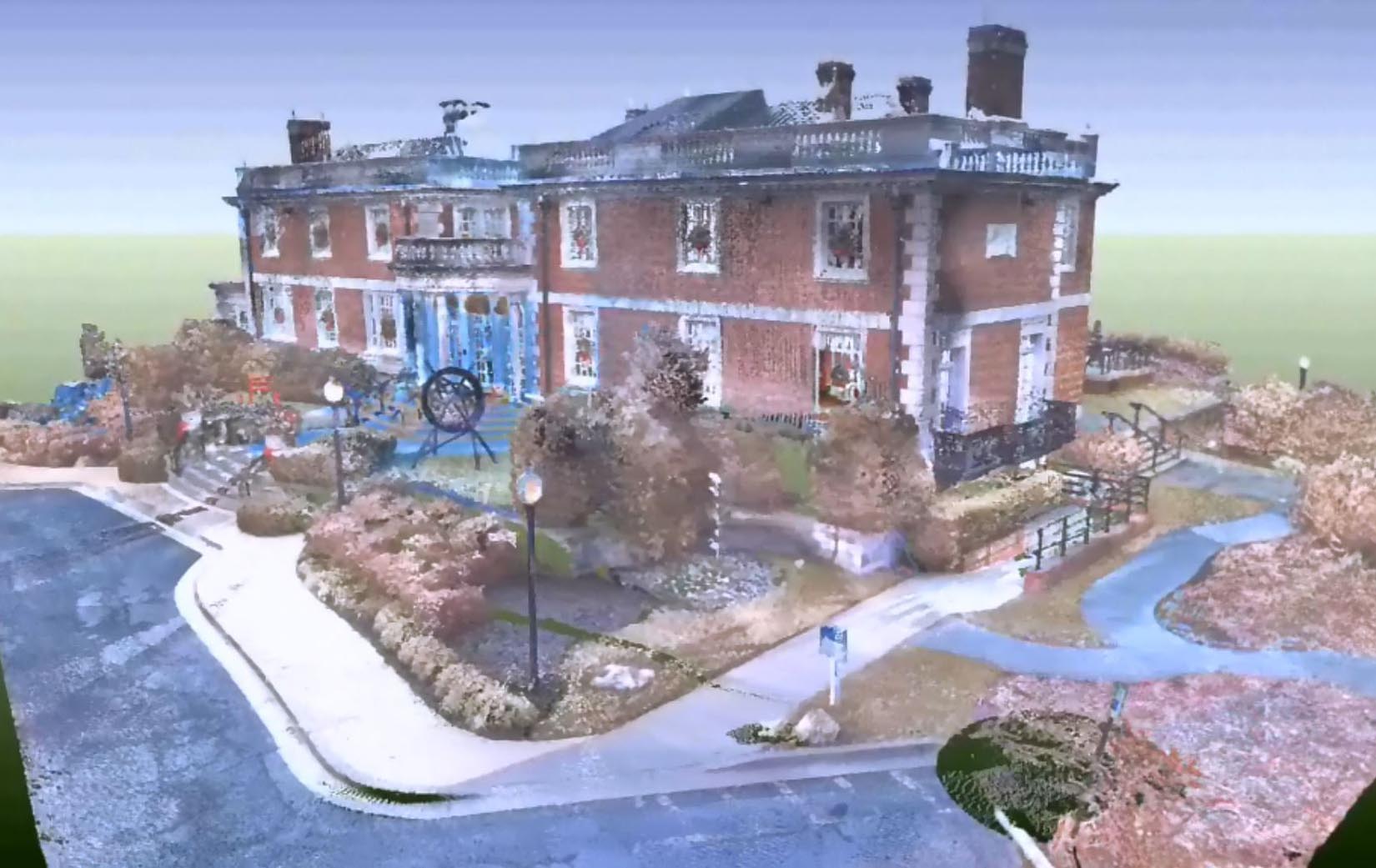 Strathmore Mansion Laser Scanning and BIM Model | Delta Engineers ...